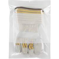 White Block Poly Bags, Reclosable, 12" x 9", 2 mils Toolneeds Inc.