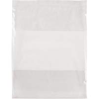 White Block Poly Bags, Reclosable, 15" x 12", 2 mils Toolneeds Inc.