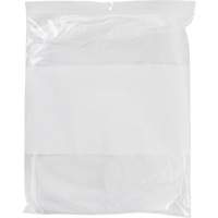 White Block Poly Bags, Reclosable, 15" x 12", 2 mils Toolneeds Inc.