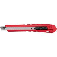 Snap-Off Knife, 9 mm, Carbide, Rubber/Polypropylene Handle Toolneeds Inc.