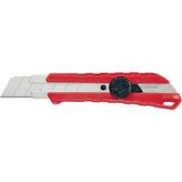 Snap-Off Knife, 25 mm, Carbide, Rubber/Polypropylene Handle Toolneeds Inc.