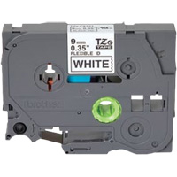 TZe Flexible Tape Cartridge, 9 mm x 26'/8 m, Black on White Toolneeds Inc.