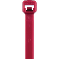 T Series Cable Ties, 8" Long, 50 lbs. Tensile Strength, Red Toolneeds Inc.
