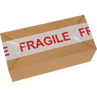 "Fragile" Box Sealing Tape, Hot Melt Adhesive, 2 mils, 48 mm (2") x 100 m (328') Toolneeds Inc.