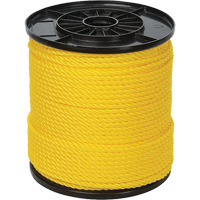 1/4" Yellow Twisted 3-Strand Rope, Polypropylene, 550' Toolneeds Inc.