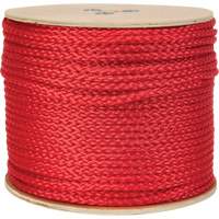 Braided Red Rope, Polypropylene, 500' Toolneeds Inc.