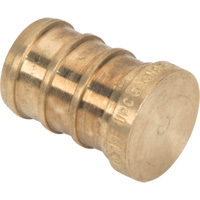 Capuchon de tuyau sans plomb, Tuyau, 1/2" dia., Laiton Toolneeds Inc.