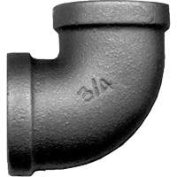 90° Female Pipe Elbow, FPT, Black Iron, 1-1/2" Toolneeds Inc.