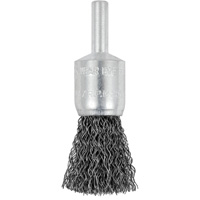 E050-12 Shaft Mounted Crimped End Brush, 1/2", 0.012" Fill, 1/4" Shank Toolneeds Inc.