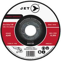 POWER ABRASIVE&reg; Grinding Wheel, 4" x 1/4", 5/8" Arbor, Type 27 Toolneeds Inc.