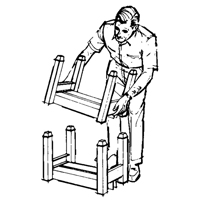 Portable Stacking Racks, 12" W x 16" D, 2500 lbs. Capacity Toolneeds Inc.