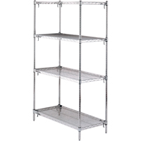 ETAGERE,4 TABL18X36X63,CHROME,800LB/TABL., Tiers 4, 36" la x 63" h x 18" p Toolneeds Inc.