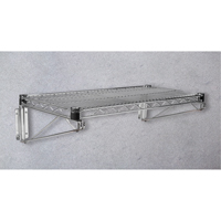 Direct Wall Mount for Chromate Wire Shelving, Single Bracket, 200 lbs. Capacity, 14" D Toolneeds Inc.