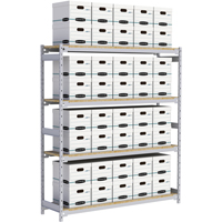 Wide Span Record Storage Shelving, Steel, 4 Shelves, 72" W x 18" D x 84" H Toolneeds Inc.
