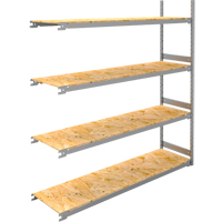 Wide Span Record Storage Shelving, Steel, 4 Shelves, 72" W x 18" D x 84" H, Add-On Kit Toolneeds Inc.