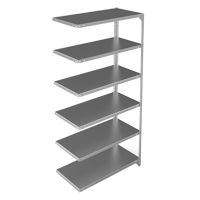 Shelving Unit, Galvanized Steel, Slotted Angle, 400 lbs. Capacity, 36" W x 72" H x 18" D Toolneeds Inc.