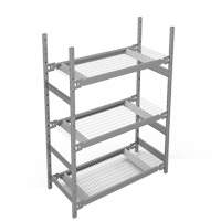 &eacute;tag&egrave;re de grande largeur, Acier, Sans boulons, Capacit&eacute; 1340 lb, 42" la x 60" h x 18" p Toolneeds Inc.