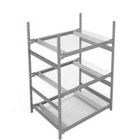 &eacute;tag&egrave;re de grande largeur, Acier, Sans boulons, Capacit&eacute; 1340 lb, 42" la x 60" h x 32" p Toolneeds Inc.
