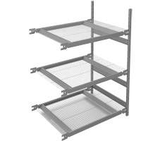 &eacute;tag&egrave;re de grande largeur, Acier, Sans boulons, Capacit&eacute; 1340 lb, 42" la x 60" h x 32" p Toolneeds Inc.