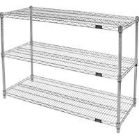 Heavy-Duty Chromate Wire Shelving, 3 Tiers, 30" W x 33" H x 18" D Toolneeds Inc.