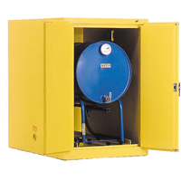 Drum Safety Cabinets, 400 lbs. Cap., Yellow Toolneeds Inc.