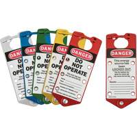 Moraillons de verrouillage &eacute;tiquet&eacute;s, Bleu/Vert/Rouge/Argent/Jaune Toolneeds Inc.