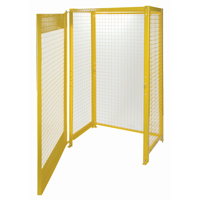 Gas Cylinder Cabinets, 10 Cylinder Capacity, 44" W x 30" D x 74" H, Yellow Toolneeds Inc.