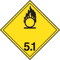 TDG Shipping Labels, Class 5.1, Oxidizing Substances, Paper Toolneeds Inc.