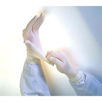 Gants d'examen Qualatex Miracle Grip QRP, Moyen, Latex, 6 mils, Sans poudre, Blanc Toolneeds Inc.