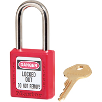Zenex Padlocks, Safety Padlock, Keyed Different, Thermoplastic, 1-1/2" Width Toolneeds Inc.