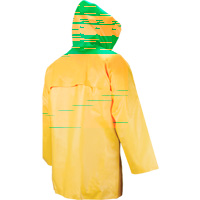 Neo-Slick Chemical & Acid Resistant Rain Jacket, Small, Yellow, Neoprene Toolneeds Inc.