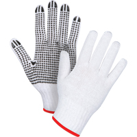 Dotted String Knit Gloves, Poly/Cotton, Single Sided, 7 Gauge, Small Toolneeds Inc.