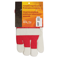 Red & White Premium Winter-Lined Fitters Gloves, Large, Grain Cowhide Palm, Boa Inner Lining Toolneeds Inc.