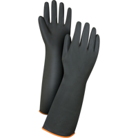 Heavyweight Chemical-Handling Gloves, Size Large/9, 18" L, Rubber Latex, 30-mil Toolneeds Inc.