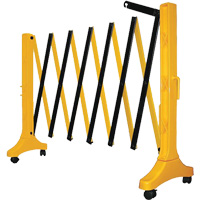 Xpandit Barricade, 36" H x 11.5' L, Black/Yellow Toolneeds Inc.