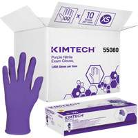 Kimtech Examination Gloves, X-Small, Nitrile, 6-mil, Powder-Free, Purple, Class 2 Toolneeds Inc.