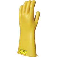 Yellow Natural Rubber Insulating Gloves, ASTM Class 2, Size 8, 16" L Toolneeds Inc.