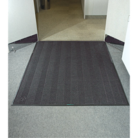 Waterhog&reg; Eco Elite Matting, Wiper/Scraper, 6' x 6' x 3/8", Grey Ash Toolneeds Inc.