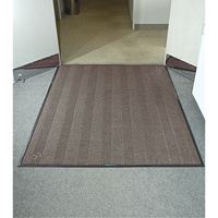 Waterhog&reg; Eco Elite Matting, Wiper/Scraper, 6' x 6' x 3/8", Chestnut Brown Toolneeds Inc.