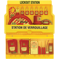 Postes de verrouillage de luxe, Cadenas Thermoplastique, Capacit&eacute; de 32, Cadenas Compris Toolneeds Inc.