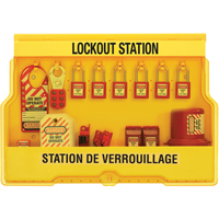 Postes de verrouillage &eacute;lectrique, Cadenas Thermoplastique, Capacit&eacute; de 16, Cadenas Compris Toolneeds Inc.