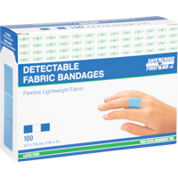 Bandages, Rectangulaire/carr&eacute;e, 3", Tissu d&eacute;tectable, St&eacute;rile Toolneeds Inc.