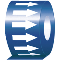 Pipe Marker, 108', White on Blue Toolneeds Inc.