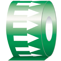 Directional Flow Arrow Tapes, 108', White on Green Toolneeds Inc.