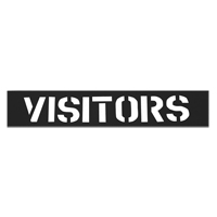 Pochoirs pour parc de stationnement, Anglais, 12" Toolneeds Inc.