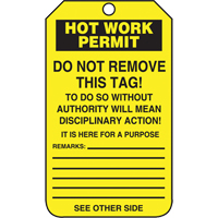 &eacute;tiquettes de s&eacute;curit&eacute; d'inspection et de contr&ocirc;le de l'&eacute;tat de l'&eacute;quipement, Papier cartonn&eacute;, 3-1/8" la x 5-7/8" h, Anglais Toolneeds Inc.