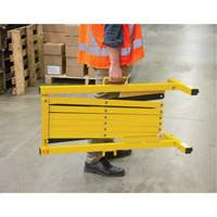 Expandable Barrier, 37" H x 11' L, Black/Yellow Toolneeds Inc.