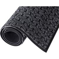 Tire-Track Entrance Mat, Wiper/Scraper, 4' x 6' x 3/8", Charcoal Toolneeds Inc.