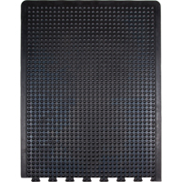 Anti-Fatigue Dome Matting, Bubbled, 3' x 4' x 1/2", Black, Rubber Toolneeds Inc.