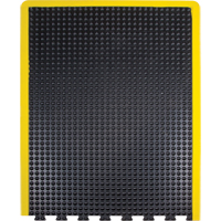 Anti-Fatigue Dome Matting, Bubbled, 3' x 4' x 1/2", Black, Rubber Toolneeds Inc.
